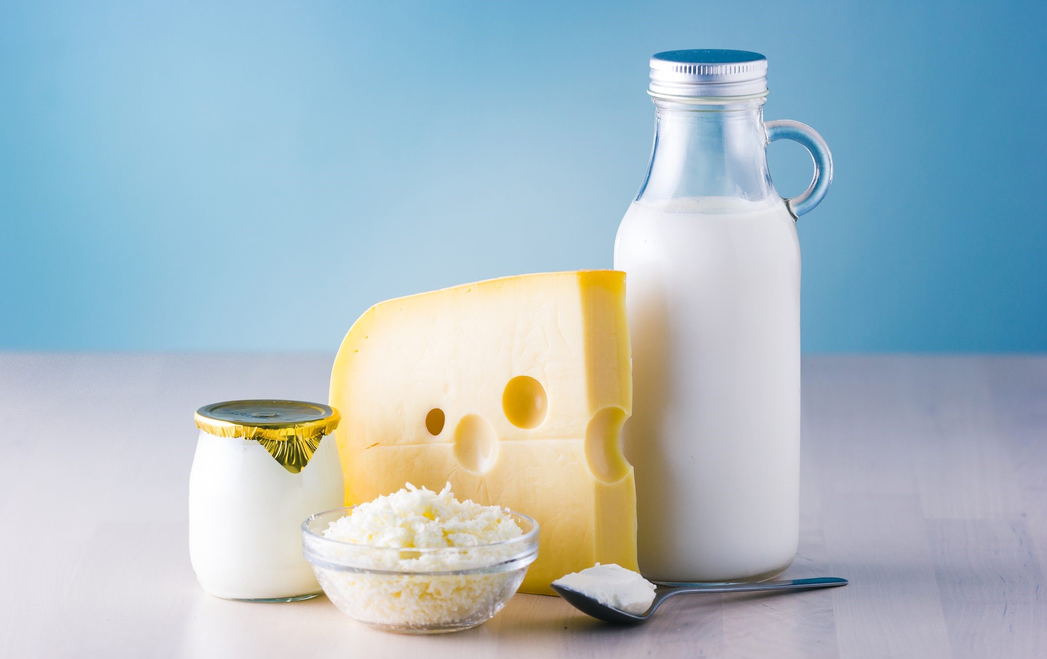 A selection of essential dairy products, including Kefir and cheese, showcasing their nutritional benefits. Perfect for enhancing your daily diet with high-quality dairy items in Kuwait